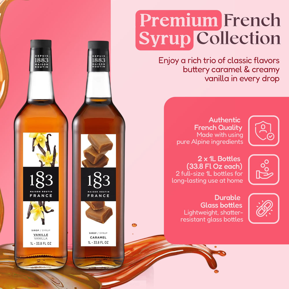 1883 Maison Routin close-up label detail highlighting ingredients and quality