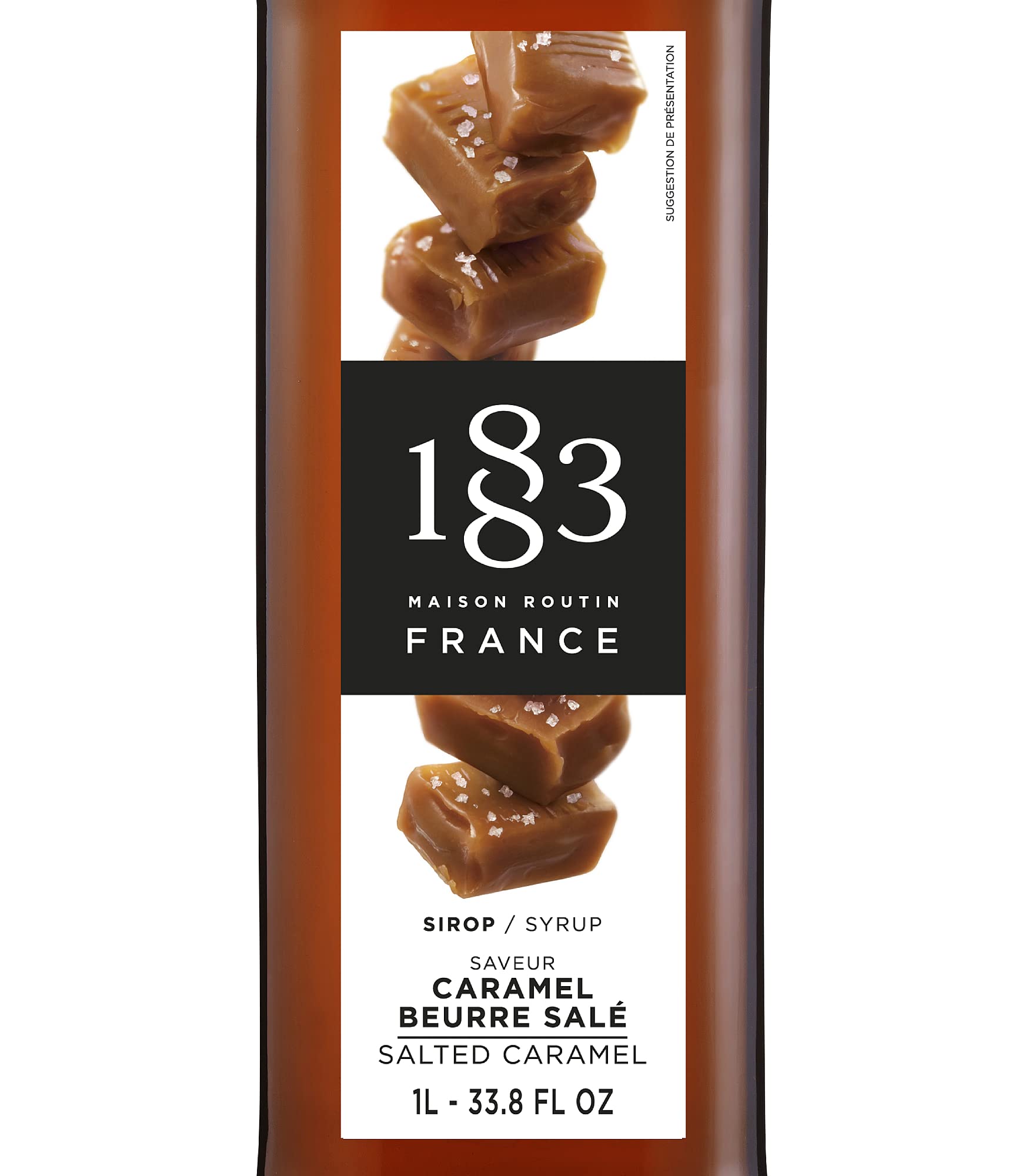 1883 Maison Routin syrup pouring close-up highlighting smooth texture and pourability