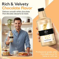1883 Maison Routin pouring sauce detail showing smooth texture and easy use