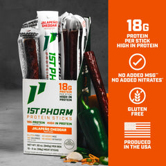 1st Phorm single stick held in hand showing grab-and-go convenience benefit