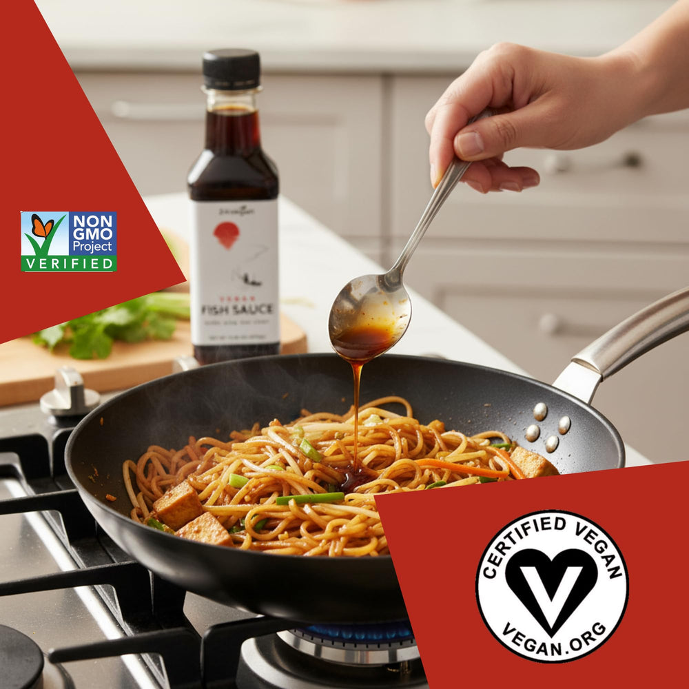 24 VEGAN EAT HEALTHY used to marinate tofu highlighting savory depth and plant-based flavor