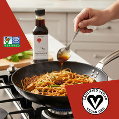 24 VEGAN EAT HEALTHY used to marinate tofu highlighting savory depth and plant-based flavor