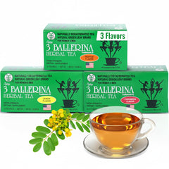 3 Ballerina front packaging showing three-flavor bundle and clear labeling benefit