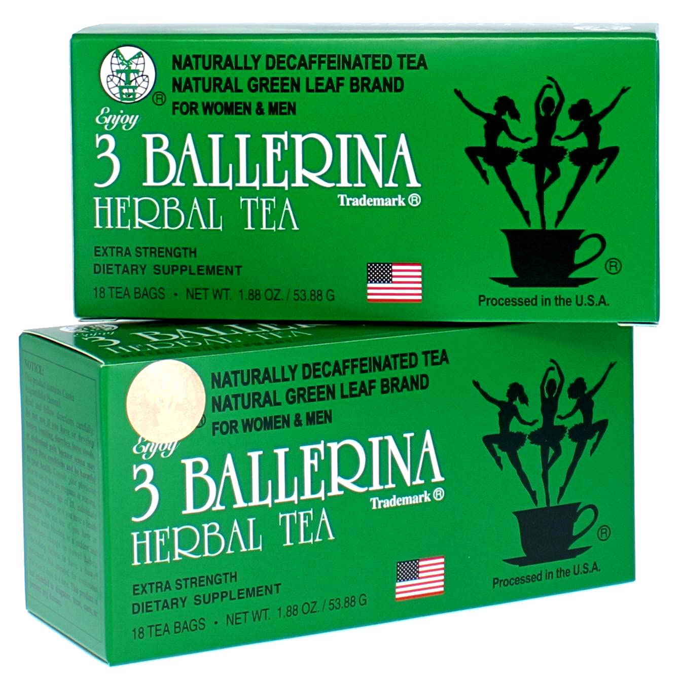 3 Ballerina front packaging showing box and count for pantry convenience
