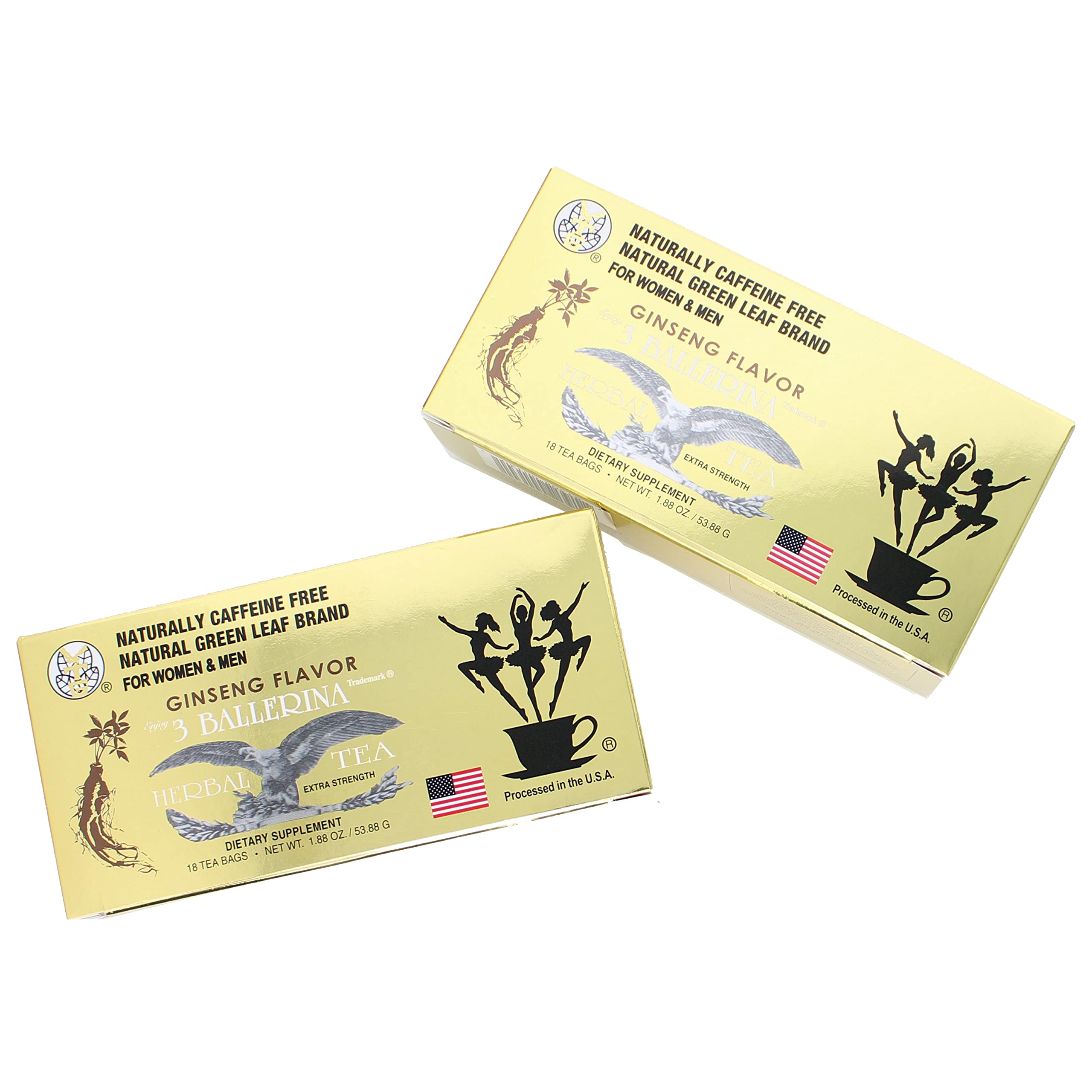 3 Ballerina front packaging showing twin pack and count for easy selection