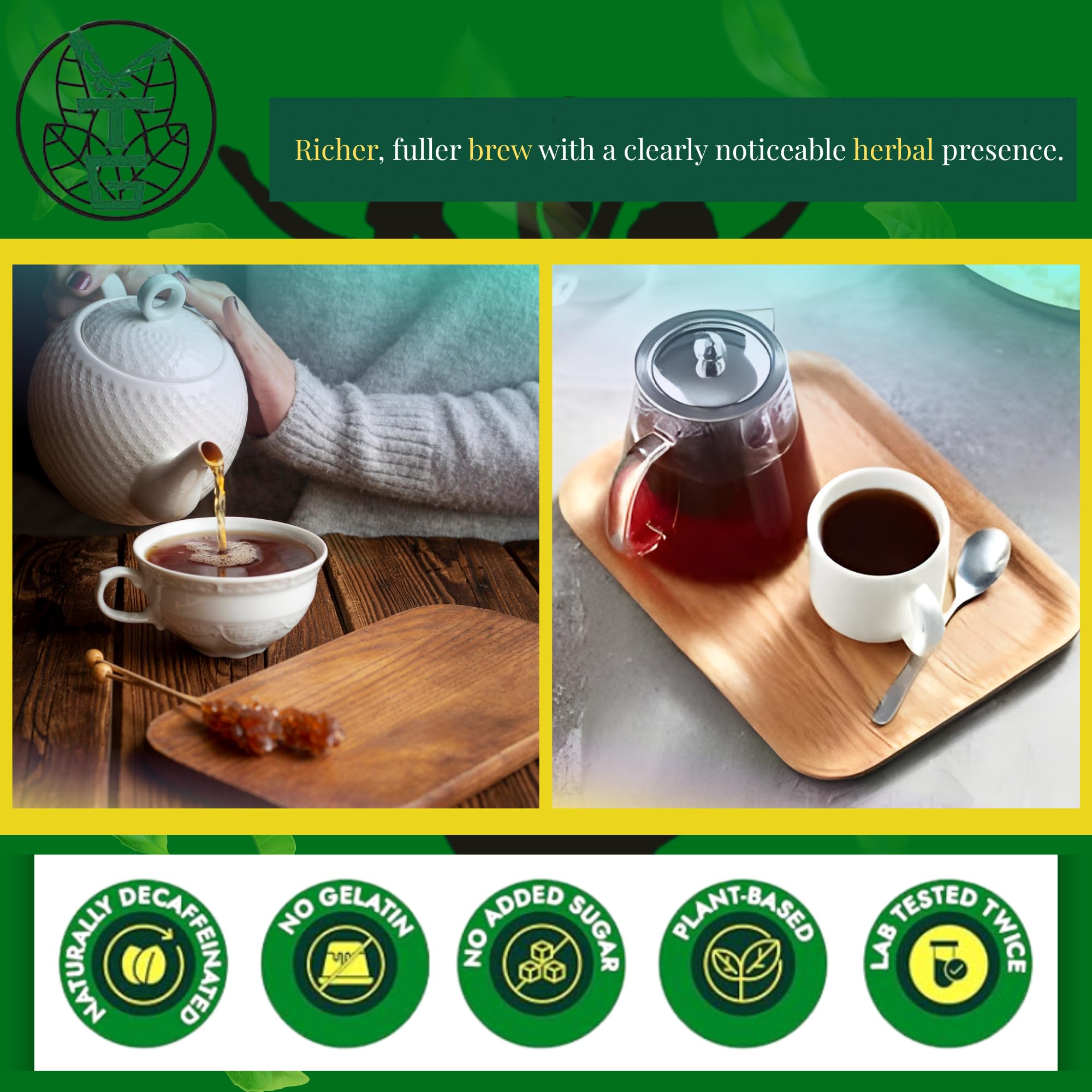 3 Ballerina hand holding tea bag for size and portion clarity benefit