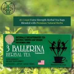 3 Ballerina close-up of single tea bag highlighting stronger flavor