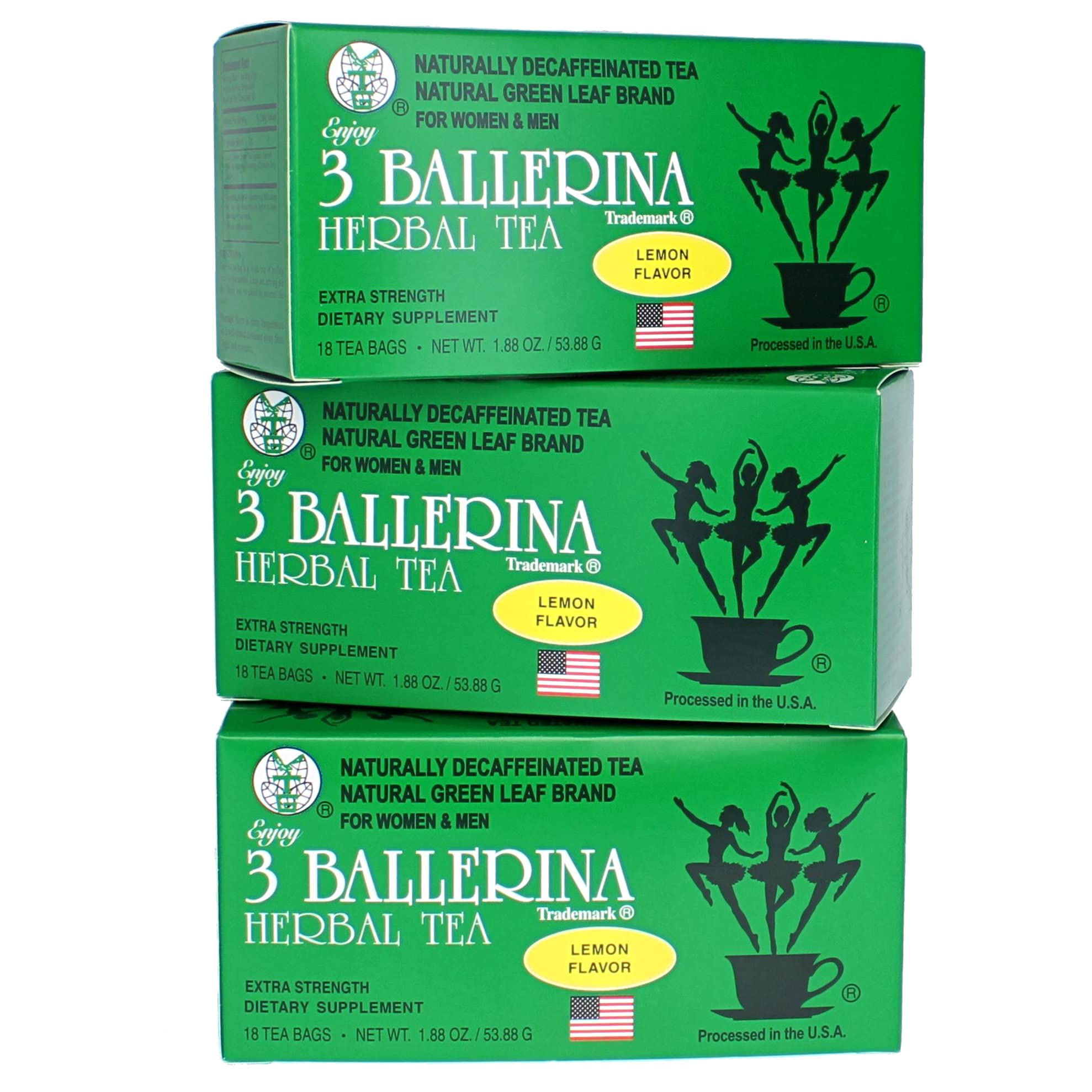 3 Ballerina tea bag close-up showing strong herbal blend clarity benefit