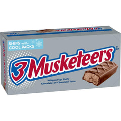 3 Musketeers bulk box front view showing 36-count for easy stocking