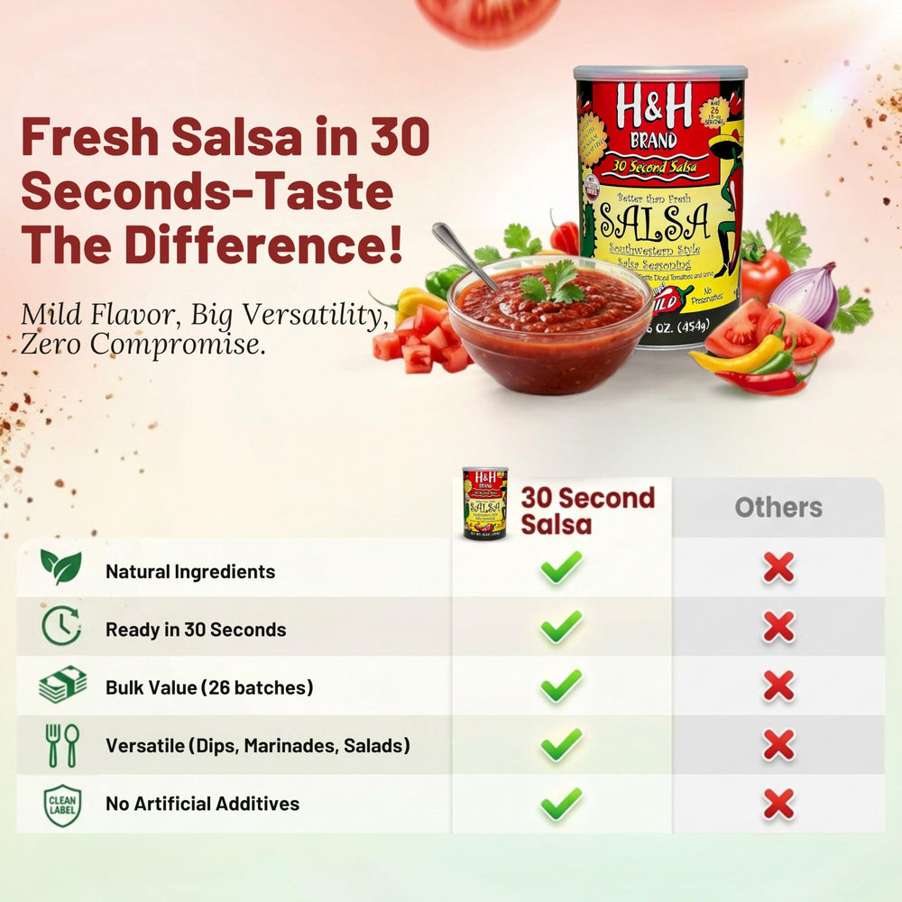 30 SECOND SALSA served with tortilla chips at a party to feed crowds