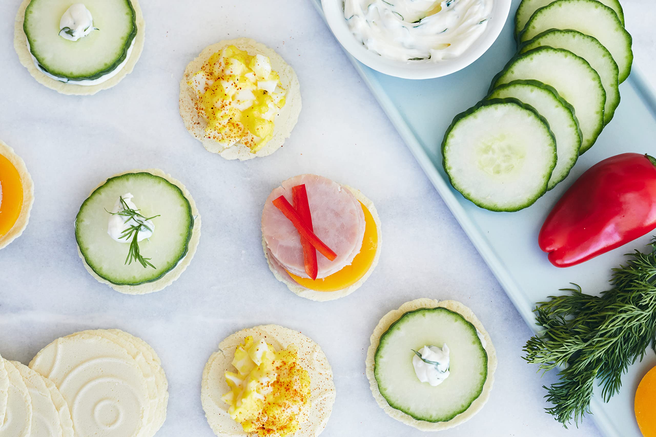 34° rosemary crisps in picnic setting adding elegant snack option
