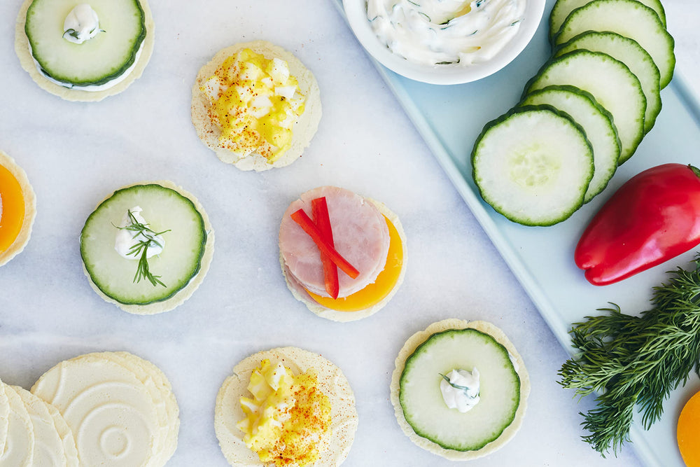 34° rosemary crisps in picnic setting adding elegant snack option