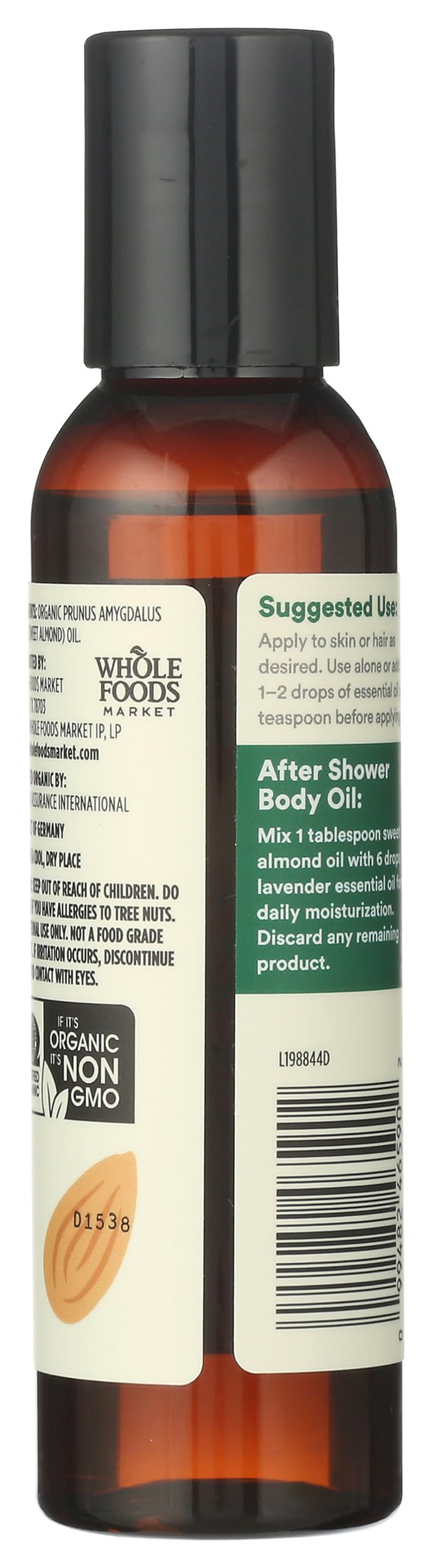 365 by Whole Foods Market oil pouring droplets illustrating lightweight absorbency and control