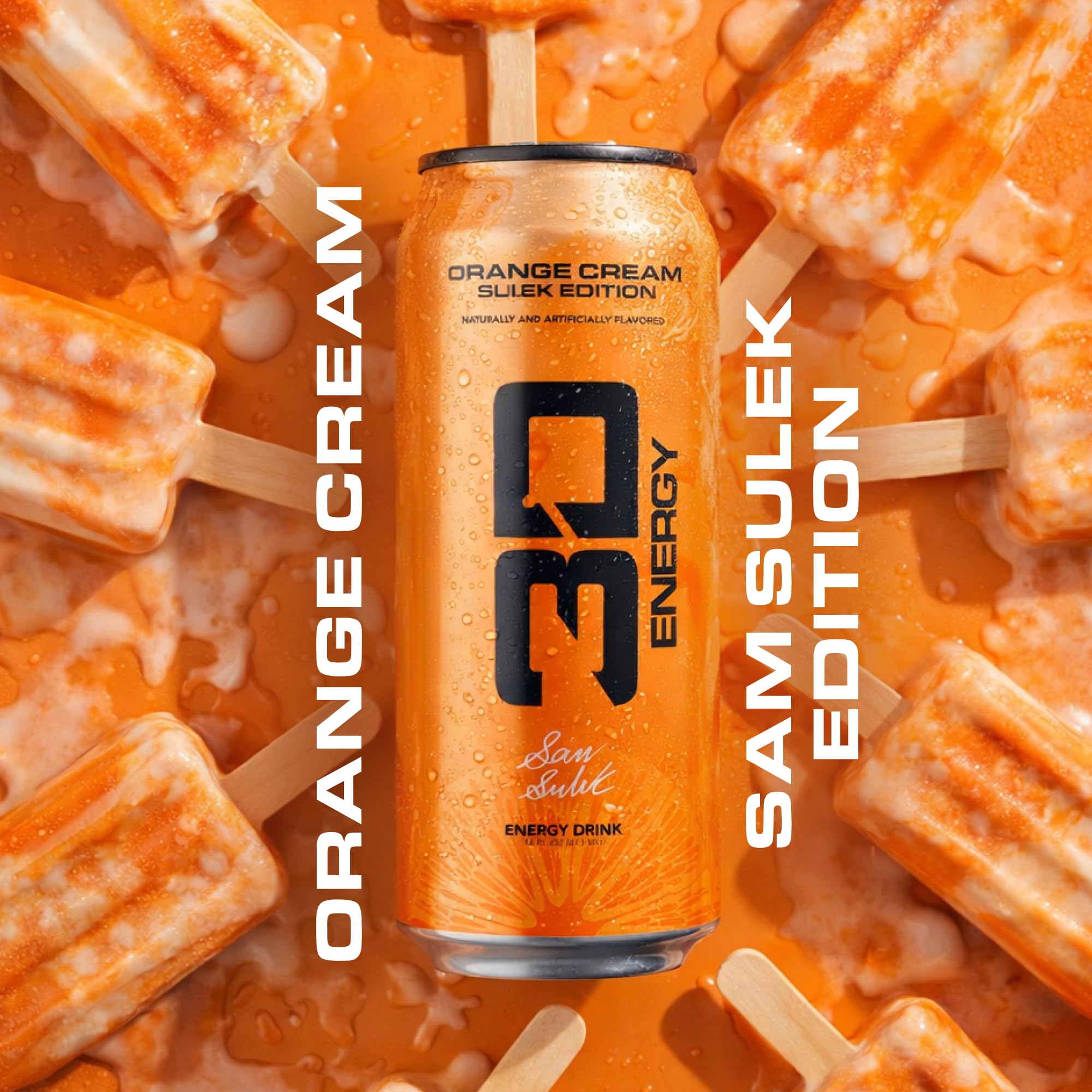 3D Orange Cream open can pouring into glass showing creamy orange color and drinkability