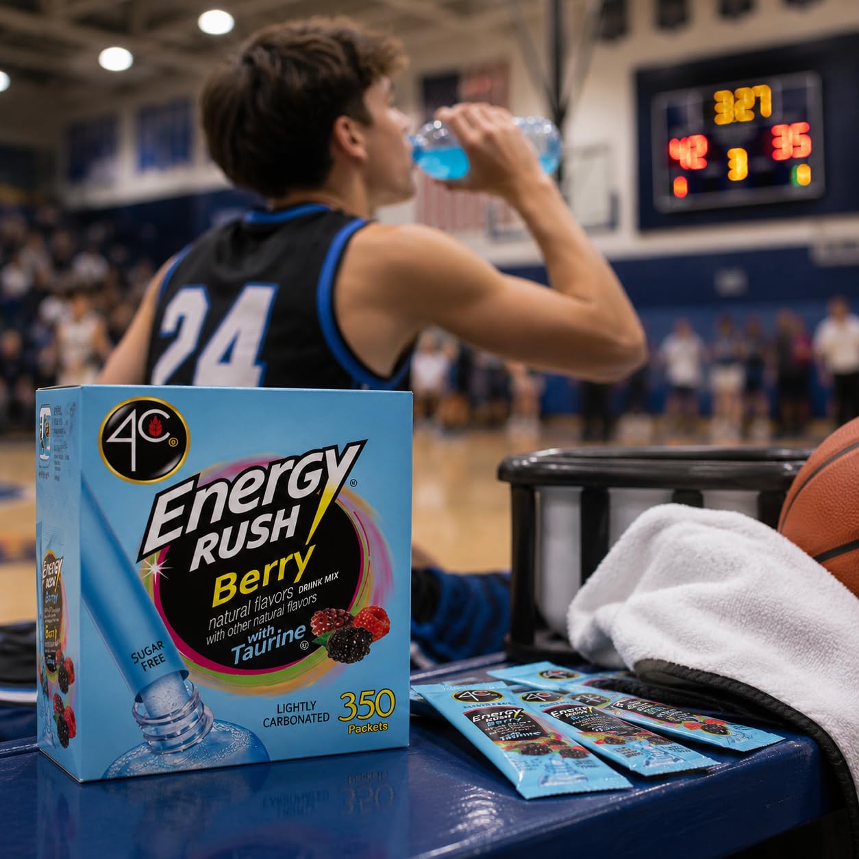 4C berry stix mixed in sparkling water showing refreshing flavor option