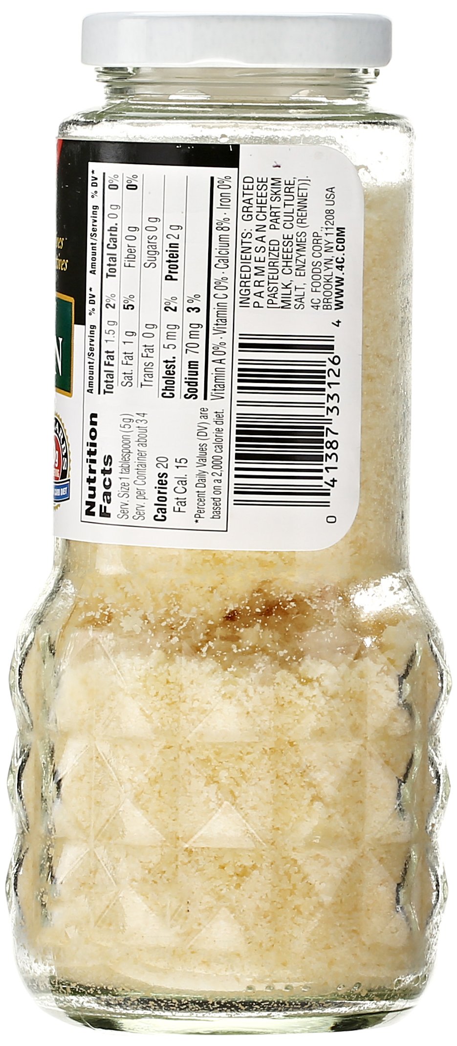 4C grated Parmesan sprinkled on pasta adds savory flavor and easy finishing benefit