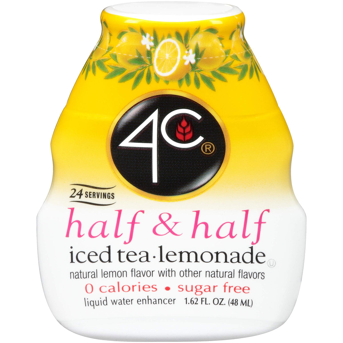 4C front bottle showing label and compact design for easy flavoring