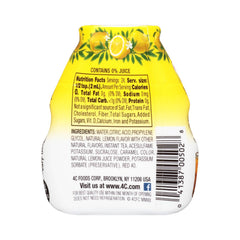 4C drops added to a glass for instant flavored zero-calorie refreshment