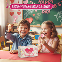 4E's Novelty individually wrapped lollipops arranged for hygienic and ready-to-share use
