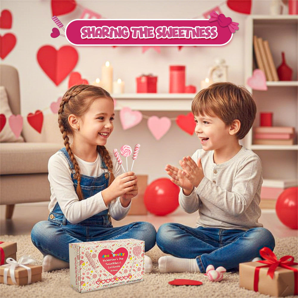 4E's Novelty twist lollipop detail showcasing spiral design and playful presentation