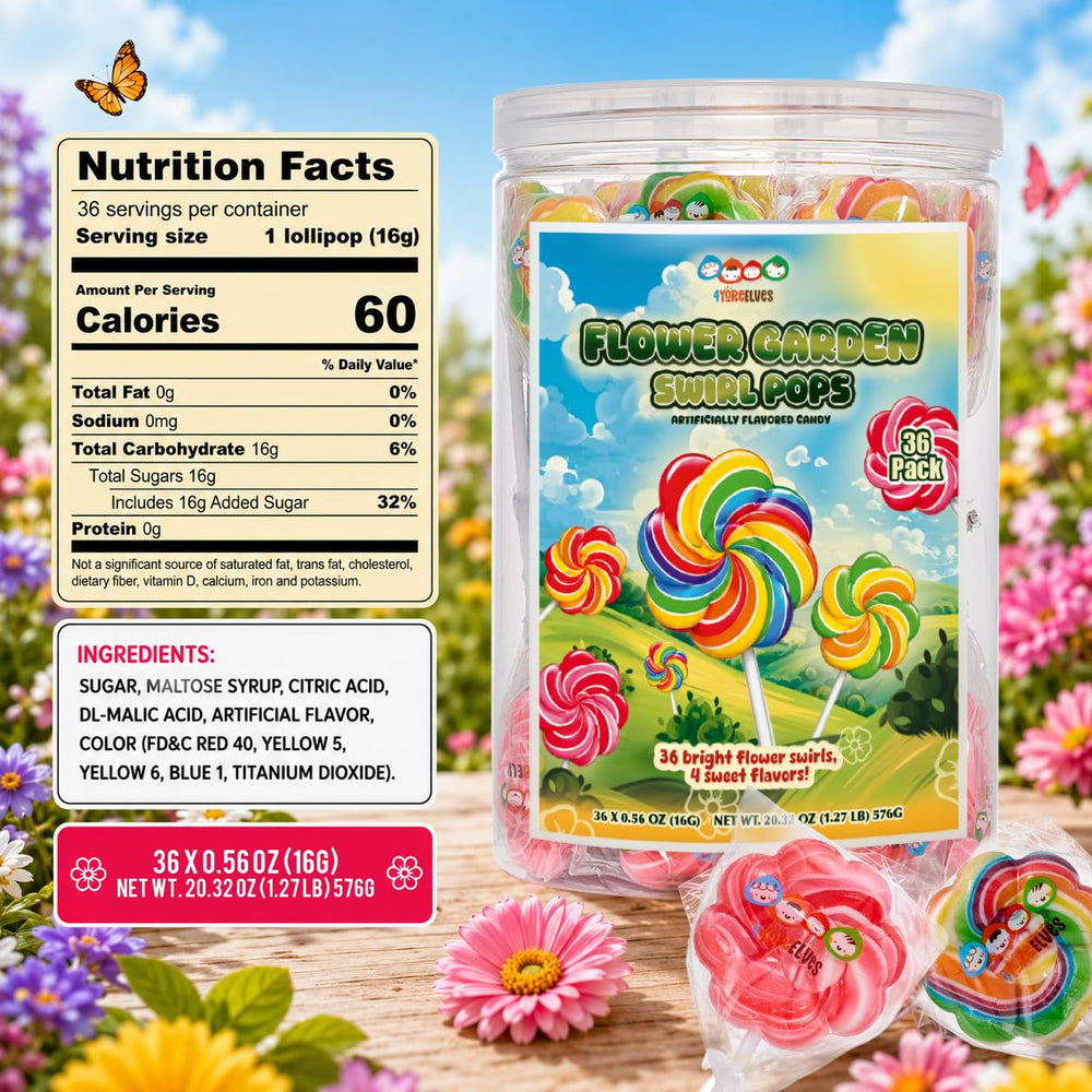 4YoreElves lollipop in hand showing size and easy portioning benefit