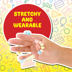 4YoreElves single bracelet in sanitary wrapper illustrating clean handing and no sticky mess