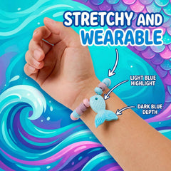 4YoreElves two-tone mermaid tail charm detail highlighting shimmering ombré