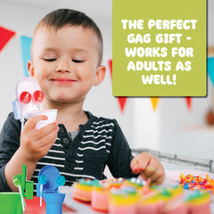 4YoreElves plunger lollipops clipped to toilet lid demonstrating ease of use