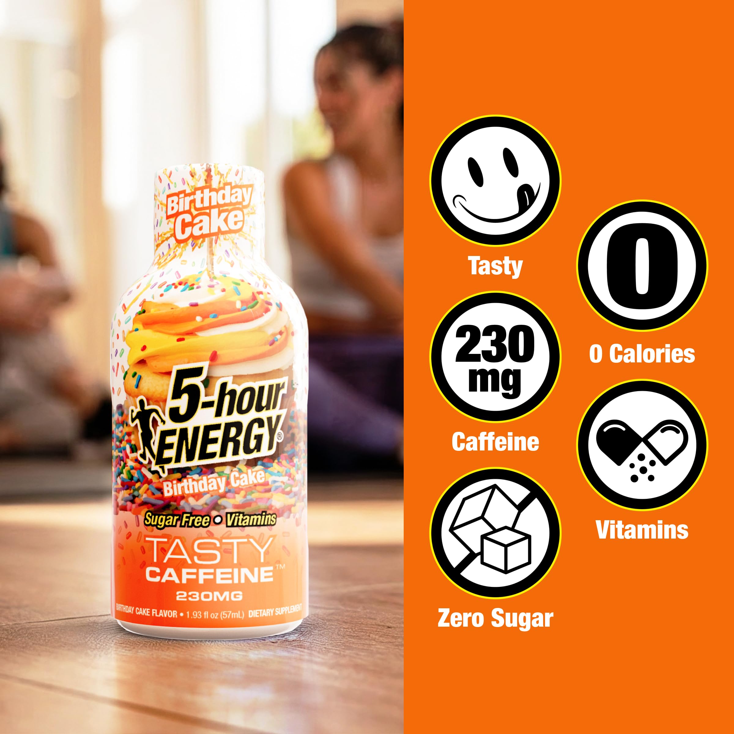 5-hour ENERGY bottle held in hand demonstrating easy one-handed use and on-the-go boost