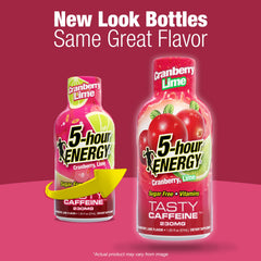 5-hour ENERGY shot poured into small cup illustrating fast, ready-to-drink boost