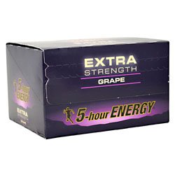 5-Hour Energy grape front bottle showing portable fast-acting boost