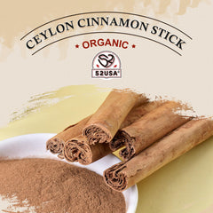 52USA cinnamon stick steeping in teacup, adds gentle sweet flavor