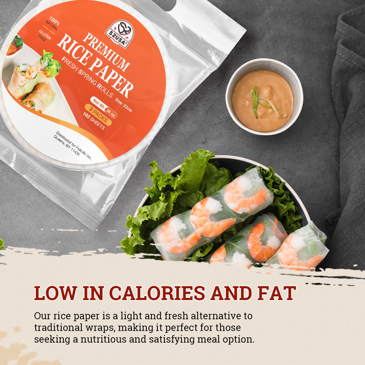 52USA close-up of rice paper texture highlighting thin flexible quality