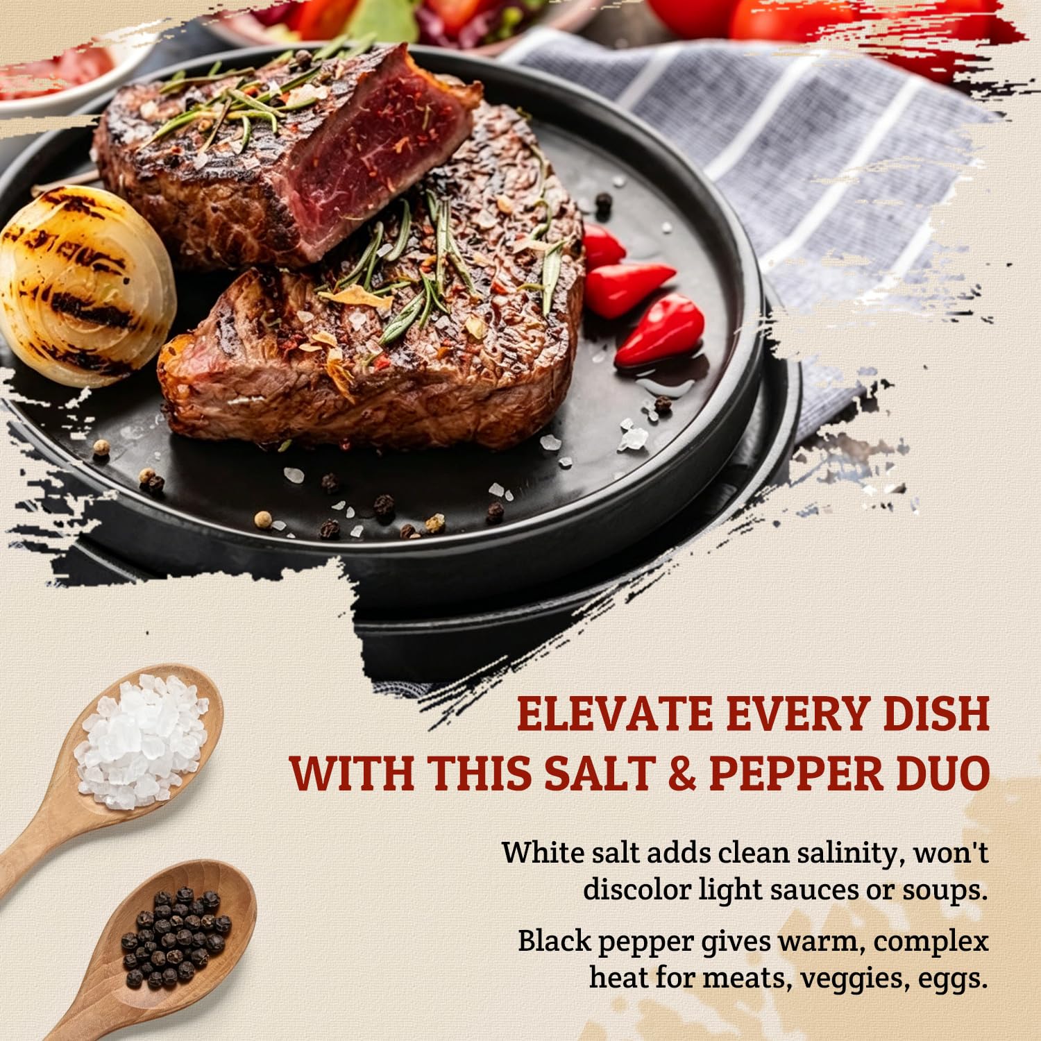 52USA in-kitchen styling set beside cutting board and herbs