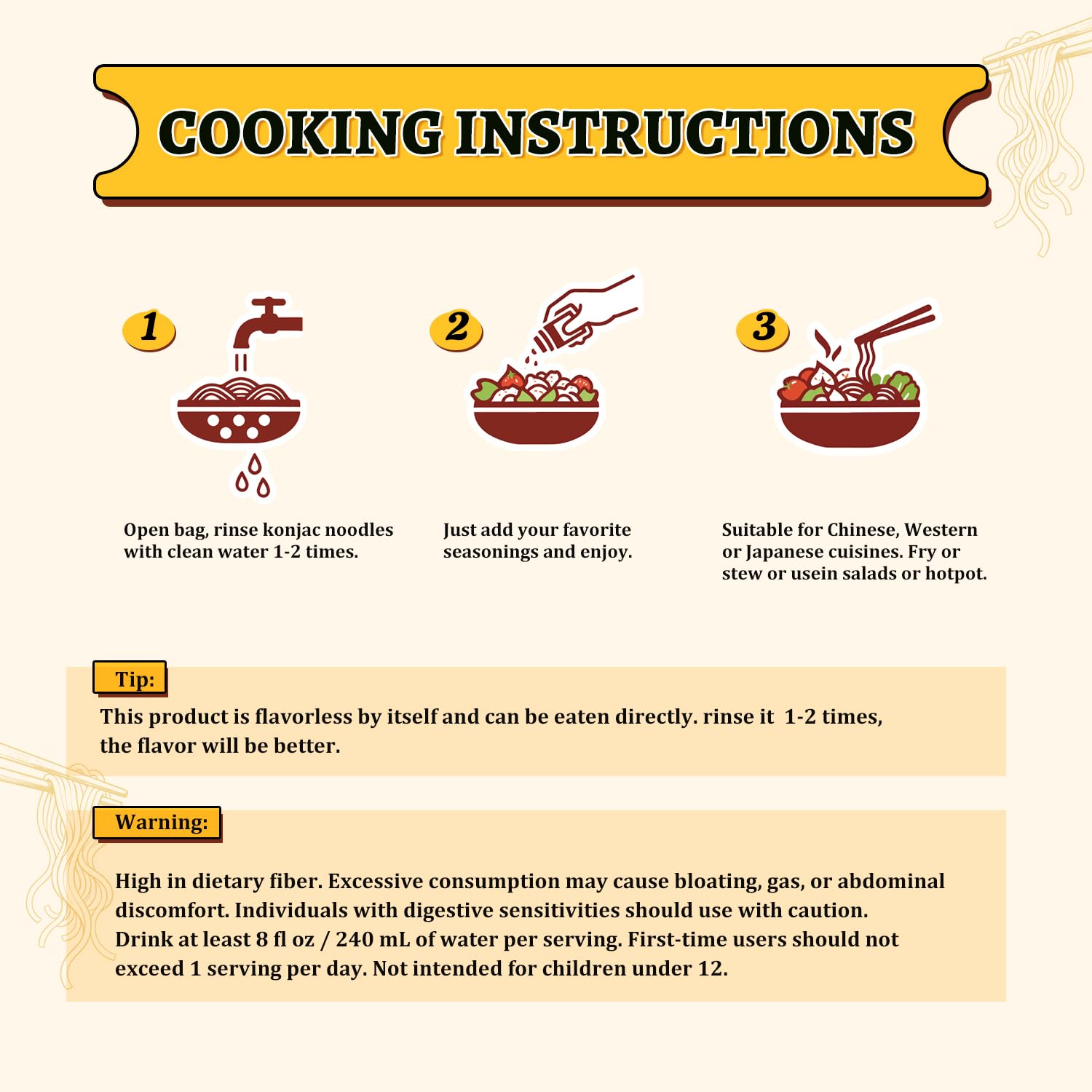 52USA noodles heating in pan demonstrating easy short prep