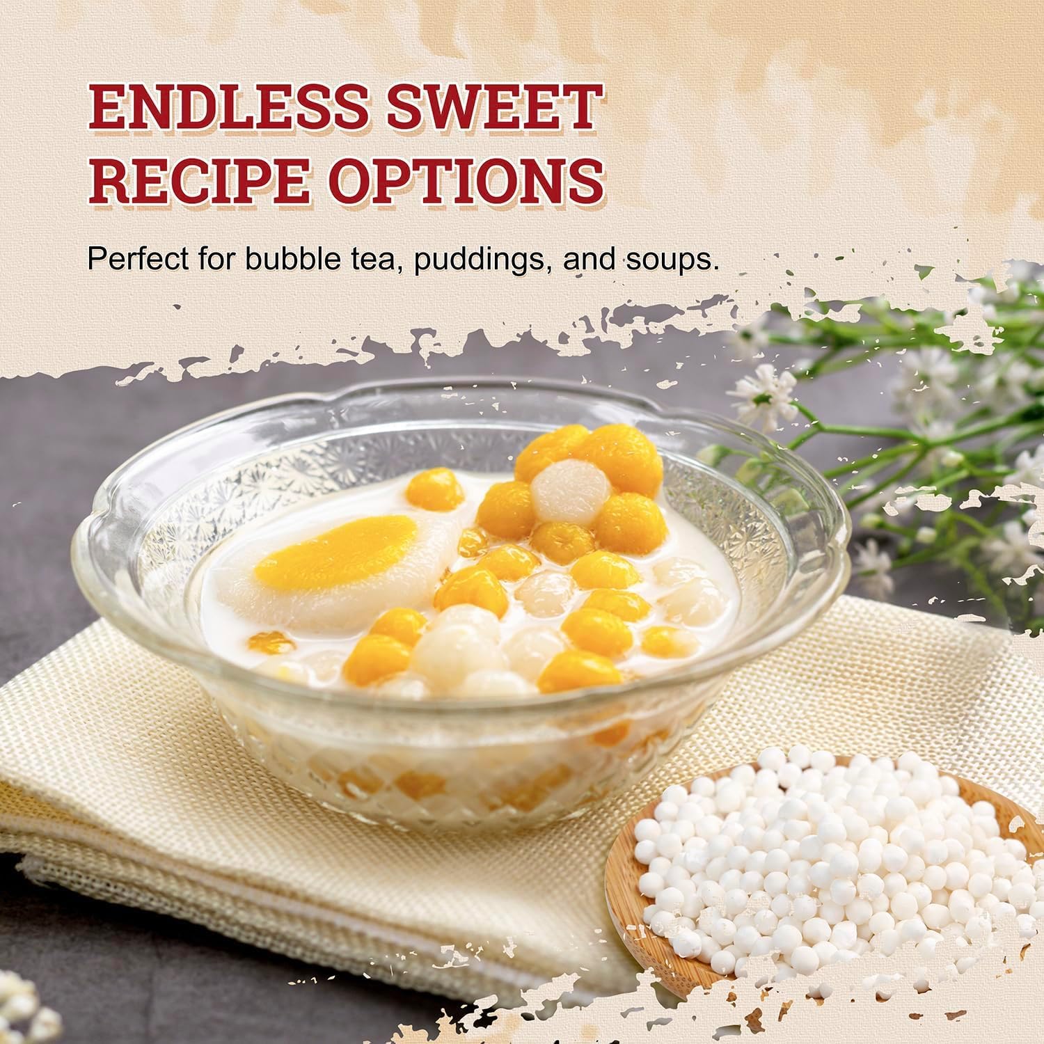 52USA pearls in boiling pot being stirred to show easy home preparation