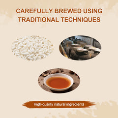 52usa.com bowl with Shaoxing beside rice and spices for ingredient clarity