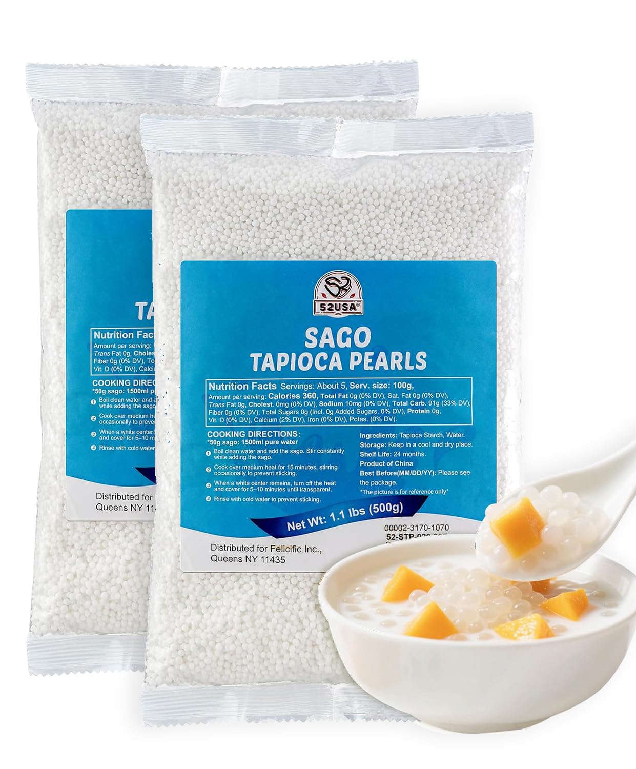 52USA front packaging showing product name and pack of two — clear pantry staple