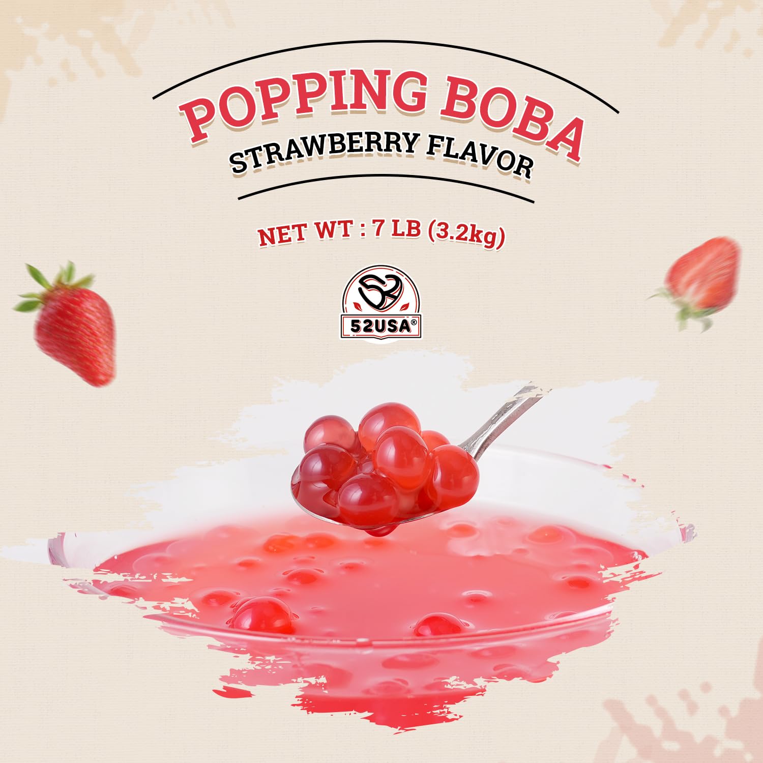 52USA pearls topping ice cream, gives fruity pops to desserts