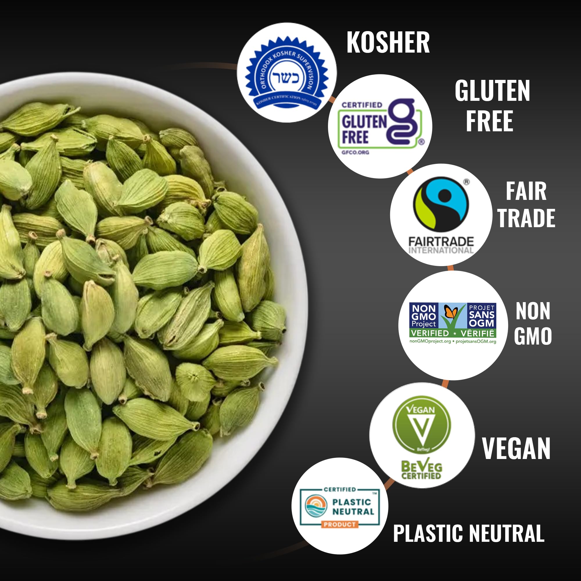 5Senses cardamom pods steeping in chai cup adding aromatic warmth and enhanced beverage taste