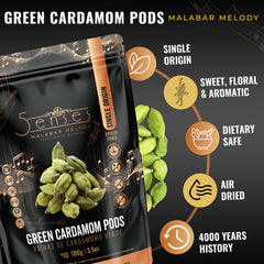 5Senses exposed cardamom seeds from a broken pod displaying intense fragrance and flavor potential