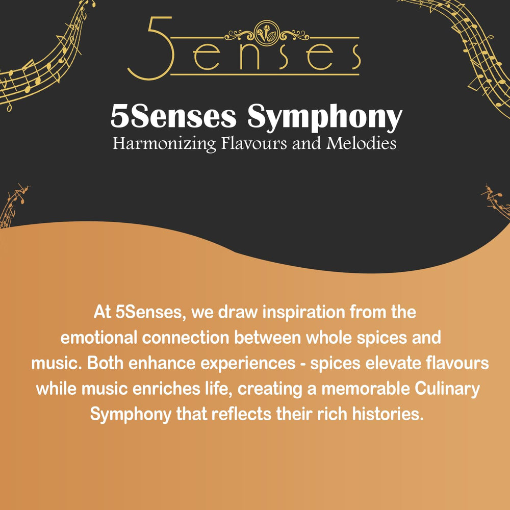 5Senses label close-up showing Fairtrade and quality certifications for trust