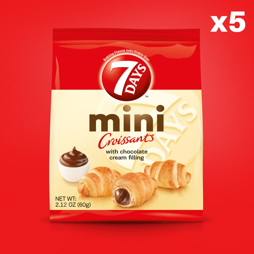 7Days close-up flaky pastry layers highlighting fresh bakery texture