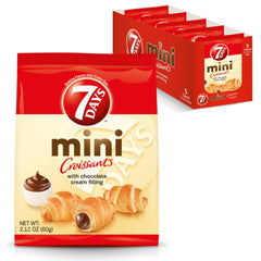 7Days mini croissant front packaging showing product and pack benefits