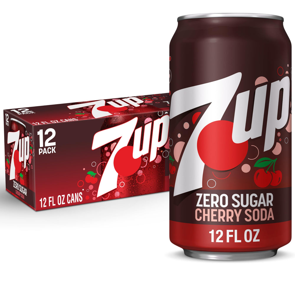 7UP Cherry Zero front can showing branding and refreshing appeal