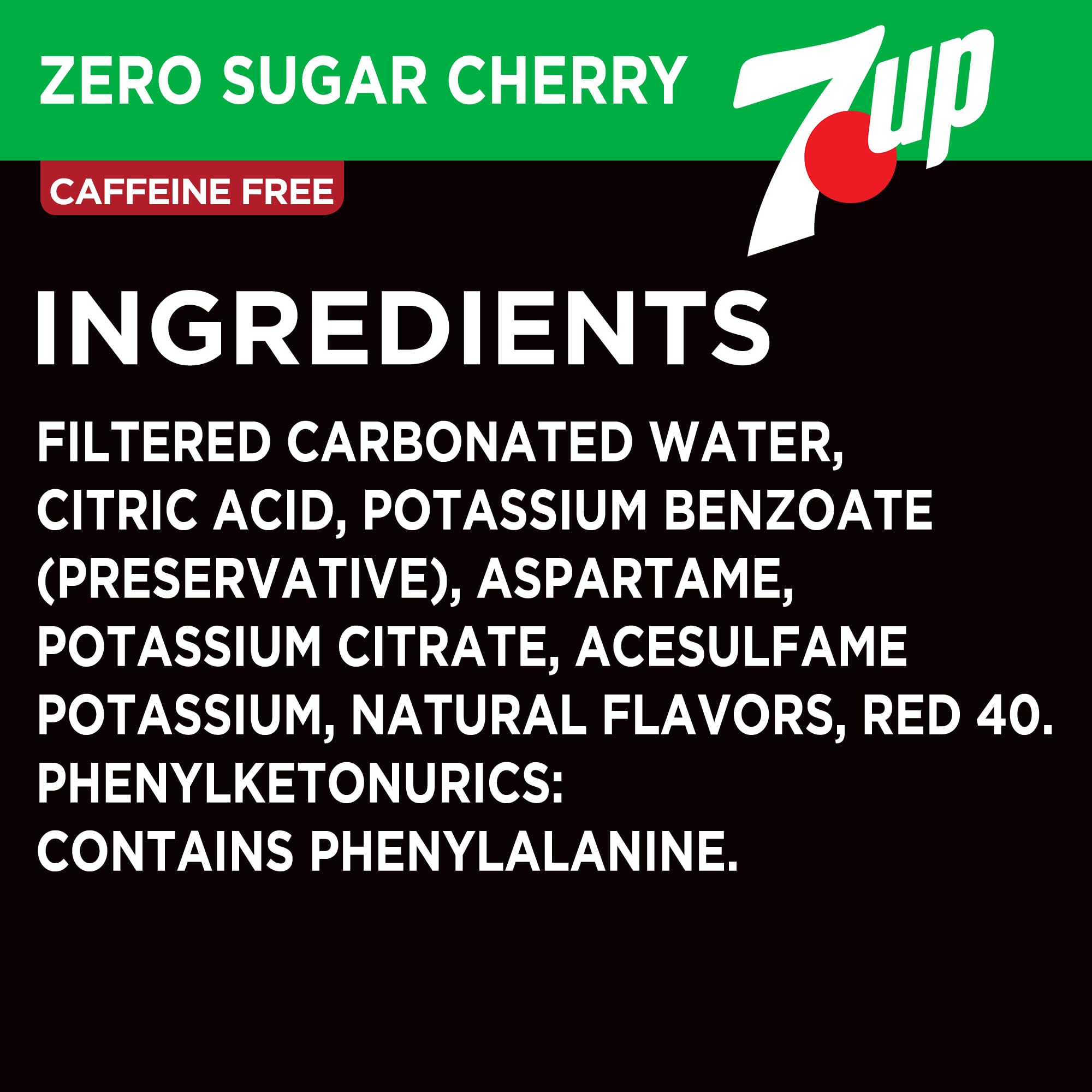 Twelve-pack of 7UP Cherry Zero cans ready for parties and mixing