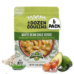 A Dozen Cousins front packaging showing 6-pack and ready-to-eat benefit