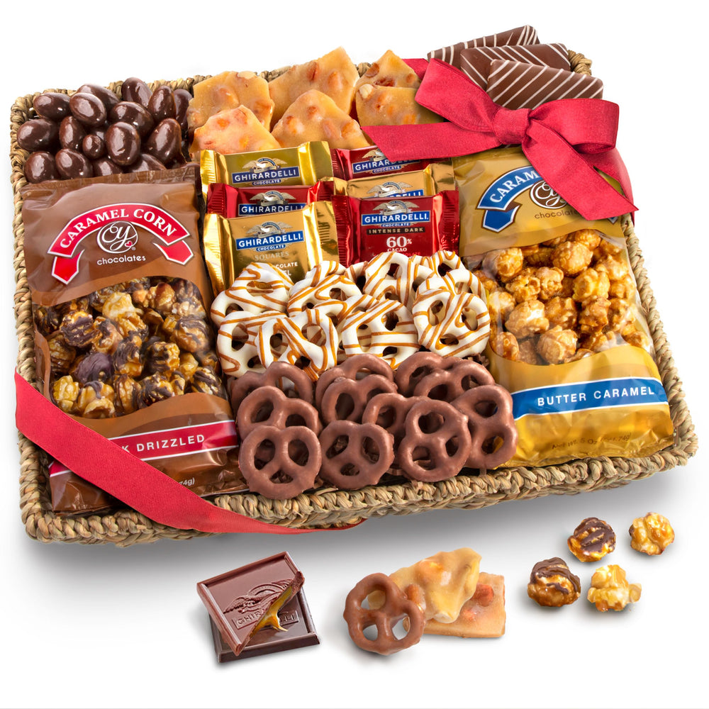 A Gift Inside front packaging showing arranged chocolate assortment and gift-ready presentation