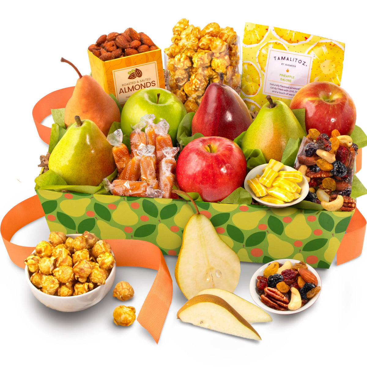 A Gift Inside front packaging showing fresh fruit gift box, ready to gift