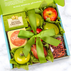 A Gift Inside close-up of pears and apples highlighting freshness and ripeness